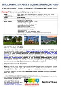 Wycieczka Rabka Łopuszna Debno wersja kr&oacute;tka 212x300 - GORCE &bdquo;Śladami Jana  Pawła II, ks. J&oacute;zefa Tischnera i Jana Fudali&rdquo;